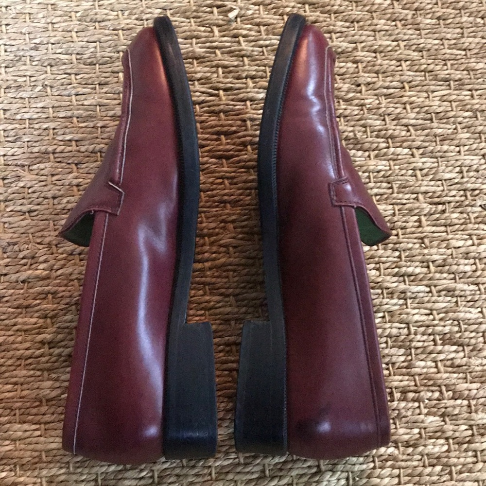 Ruby red leather loafers - Picture 4 of 7